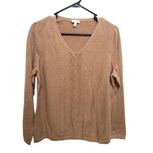 Talbots Petite Beige Knit Women’s Sweater